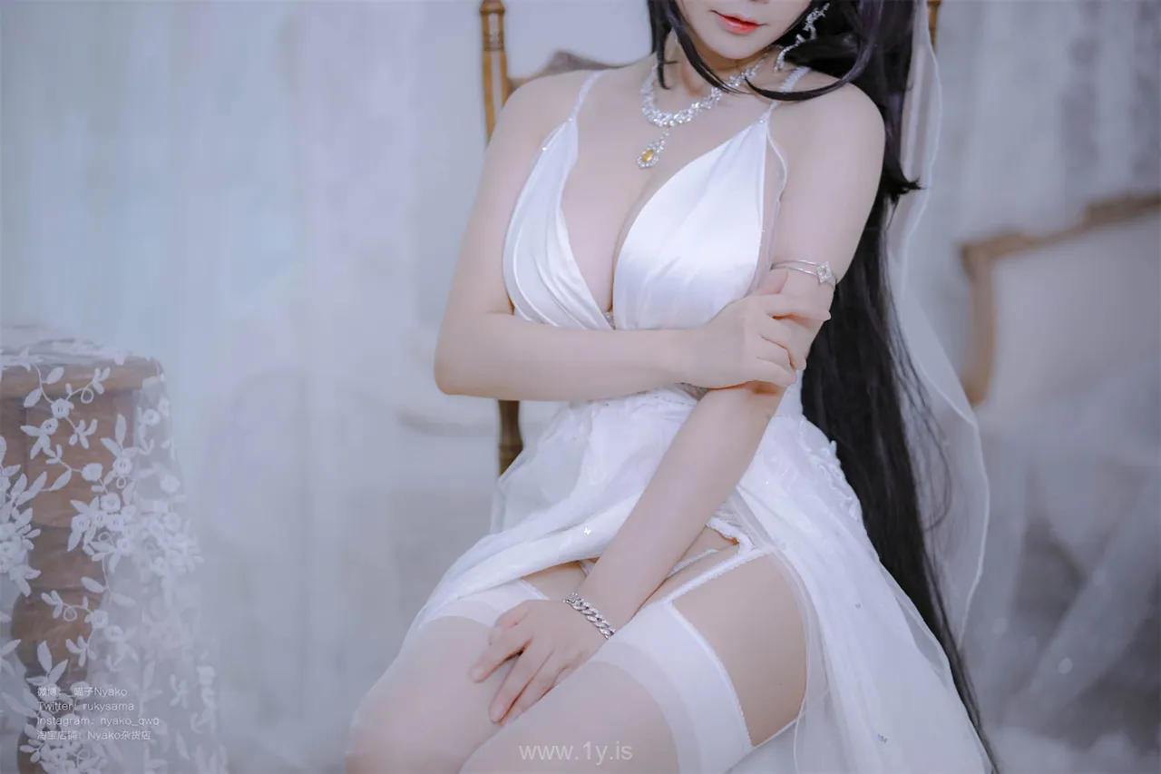 Nyako喵子 NO.043 大凤纯白婚纱
